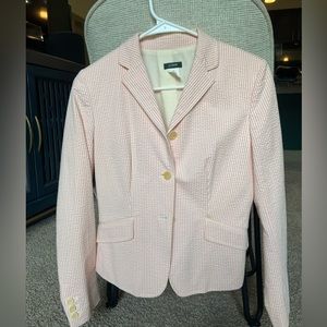 Vintage pink pinstripe J. Crew blazer, women’s 4